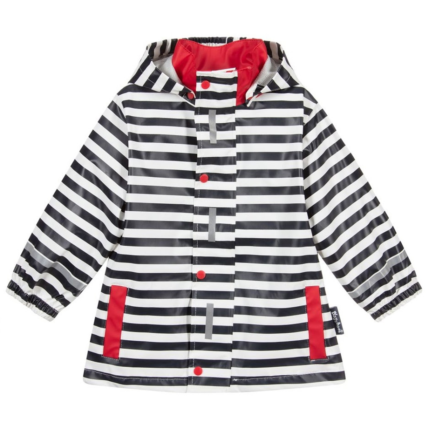 超輕量可機洗連帽兒童雨衣外套-海軍風 (104)