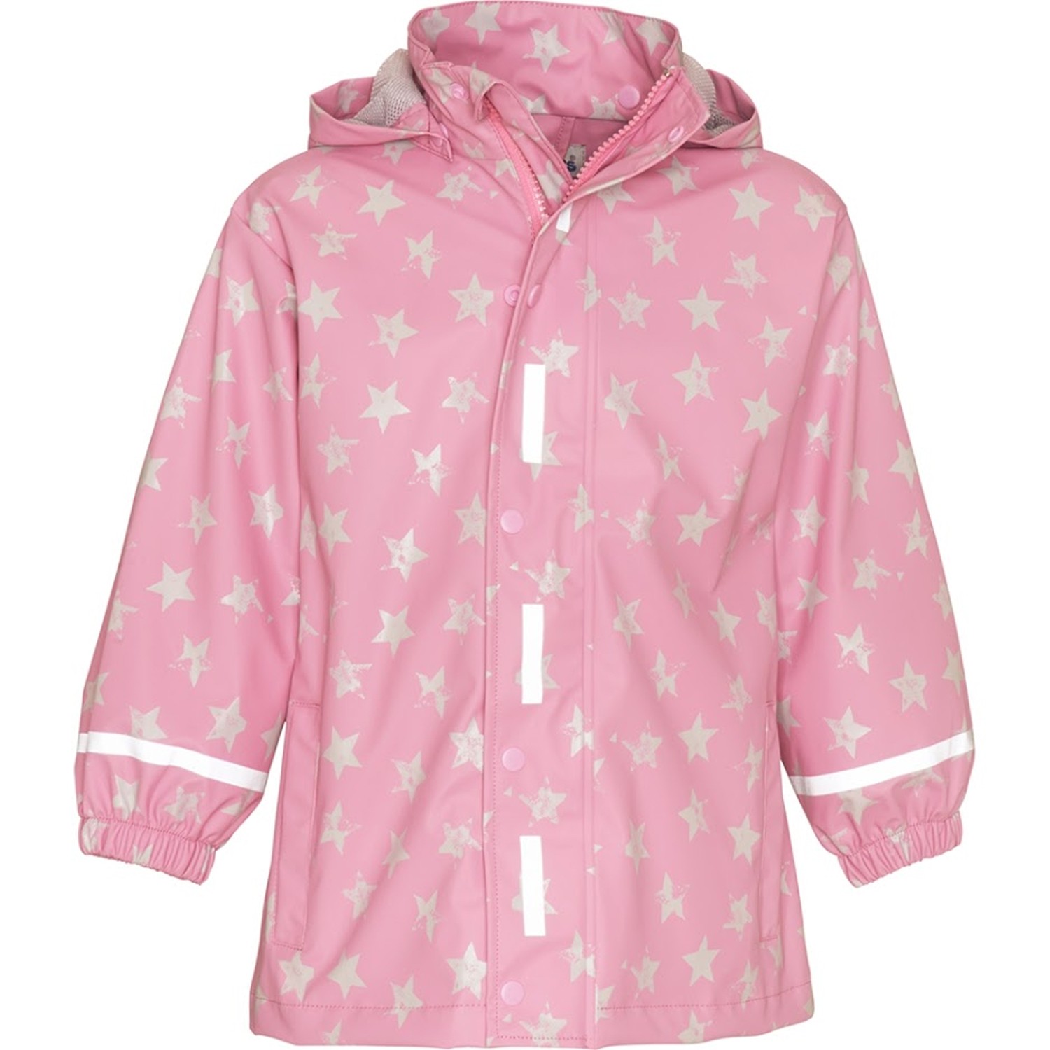超輕量可機洗連帽兒童雨衣外套-星星-粉色 (104)