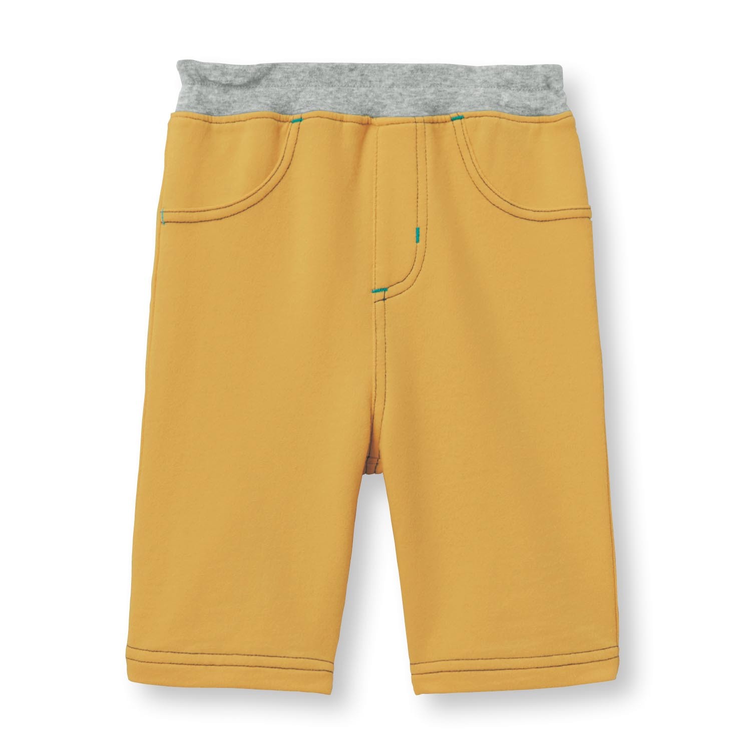 GITA 柔軟舒適百搭口袋七分褲-芥末黃 (90)