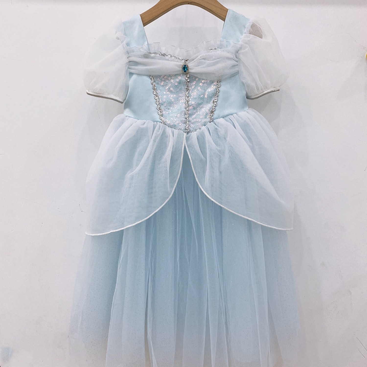 細紗泡泡袖公主洋裝 (110cm)