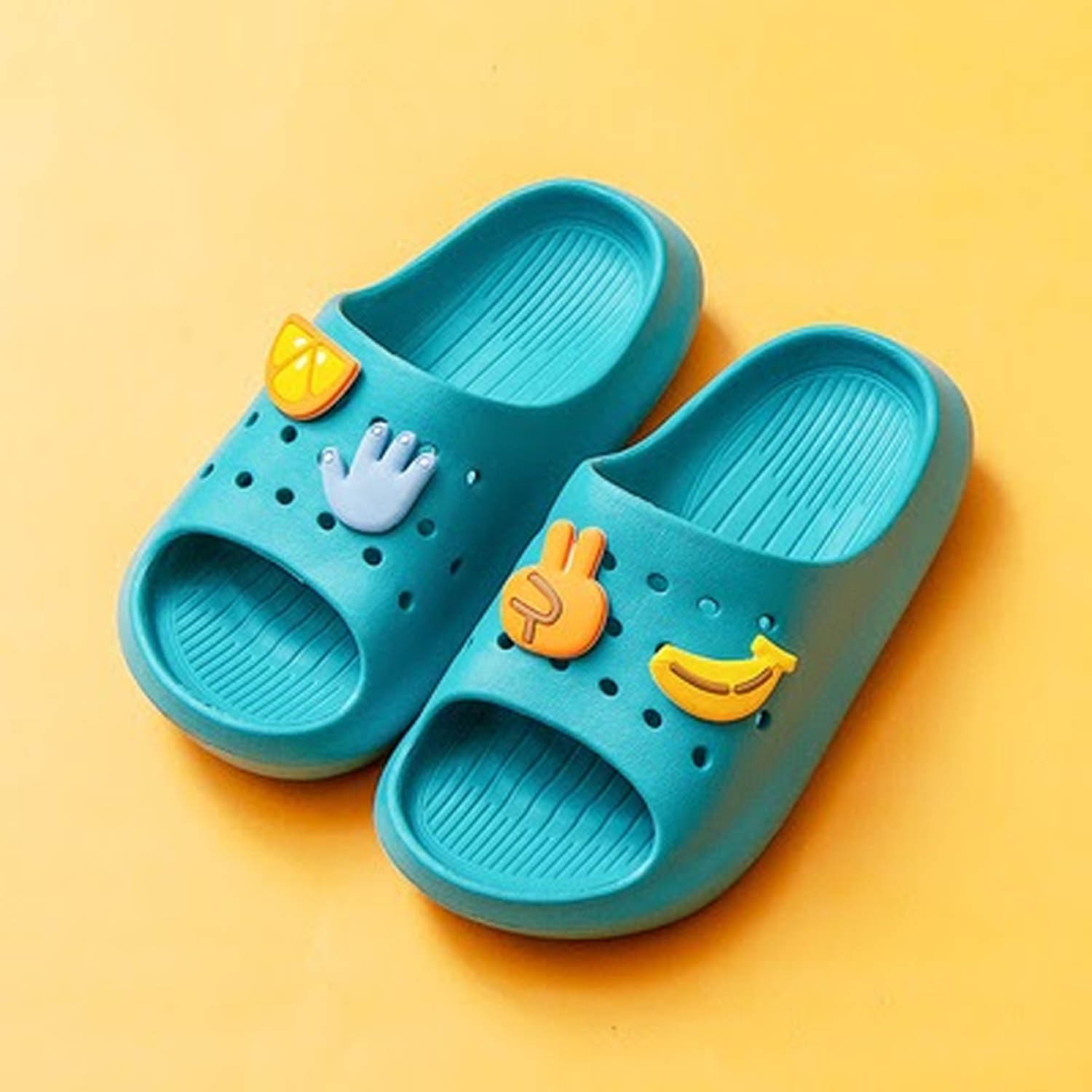 兒童洞洞拖鞋-石英綠 (17cm)