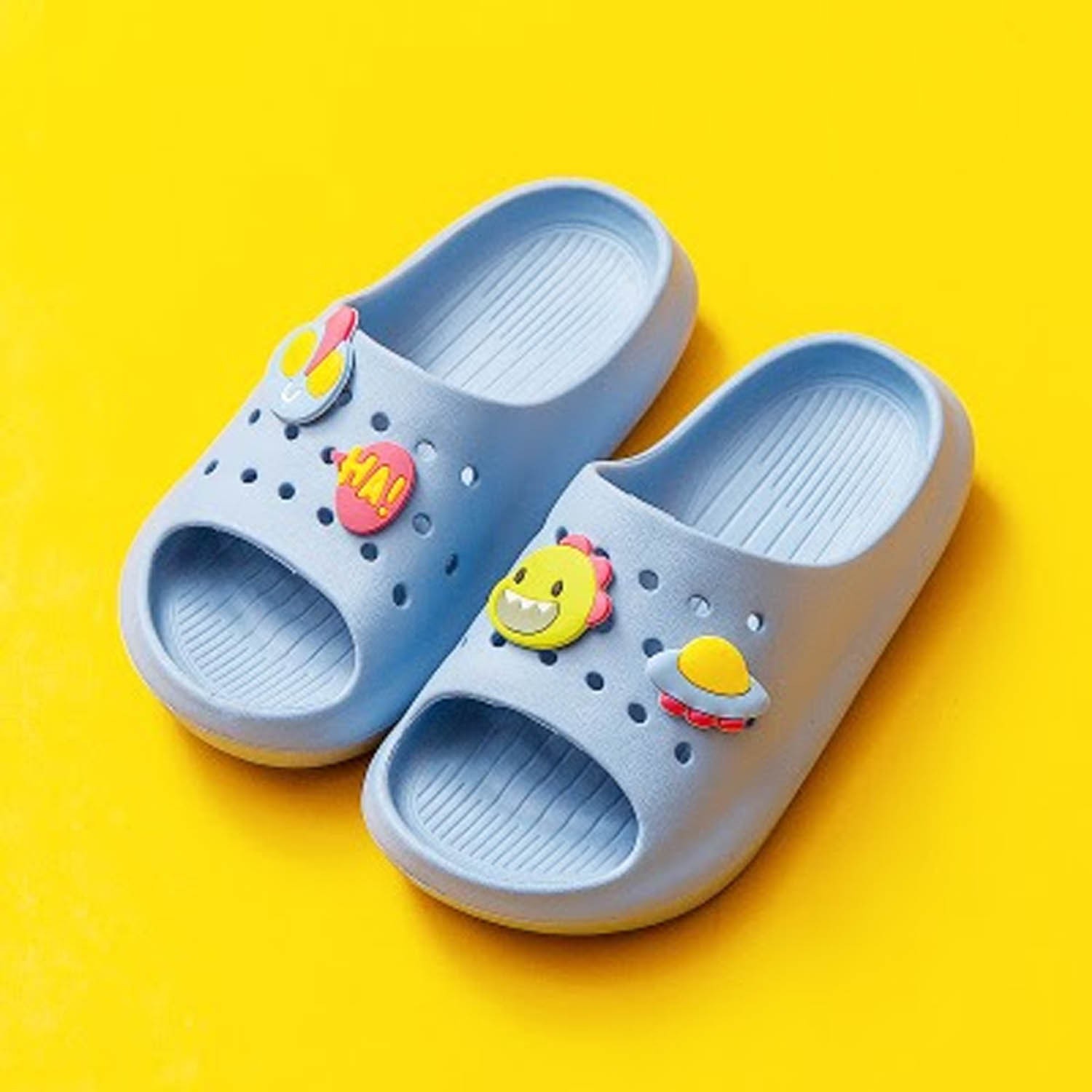 兒童洞洞拖鞋-淡藍 (17cm)