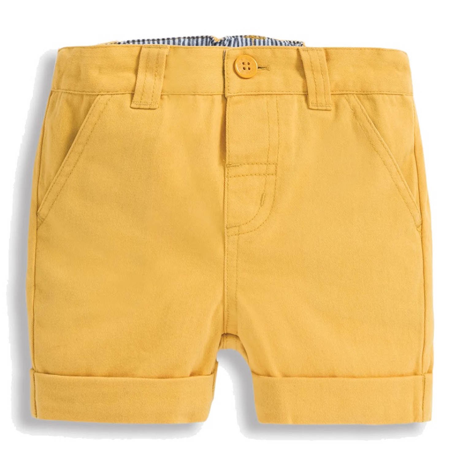 超優質嬰幼兒/兒童100% 純棉短褲-亮黃 (2-3Y)