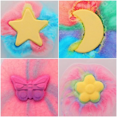高級香氛入浴球-人氣Top 1組(星星1入+火箭1入+花朵1入+蝴蝶1入) (入浴球4顆)
