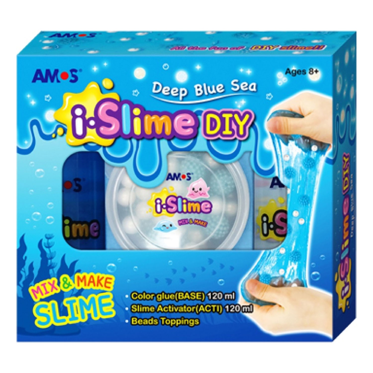 創意史萊姆-藍白亮珠款