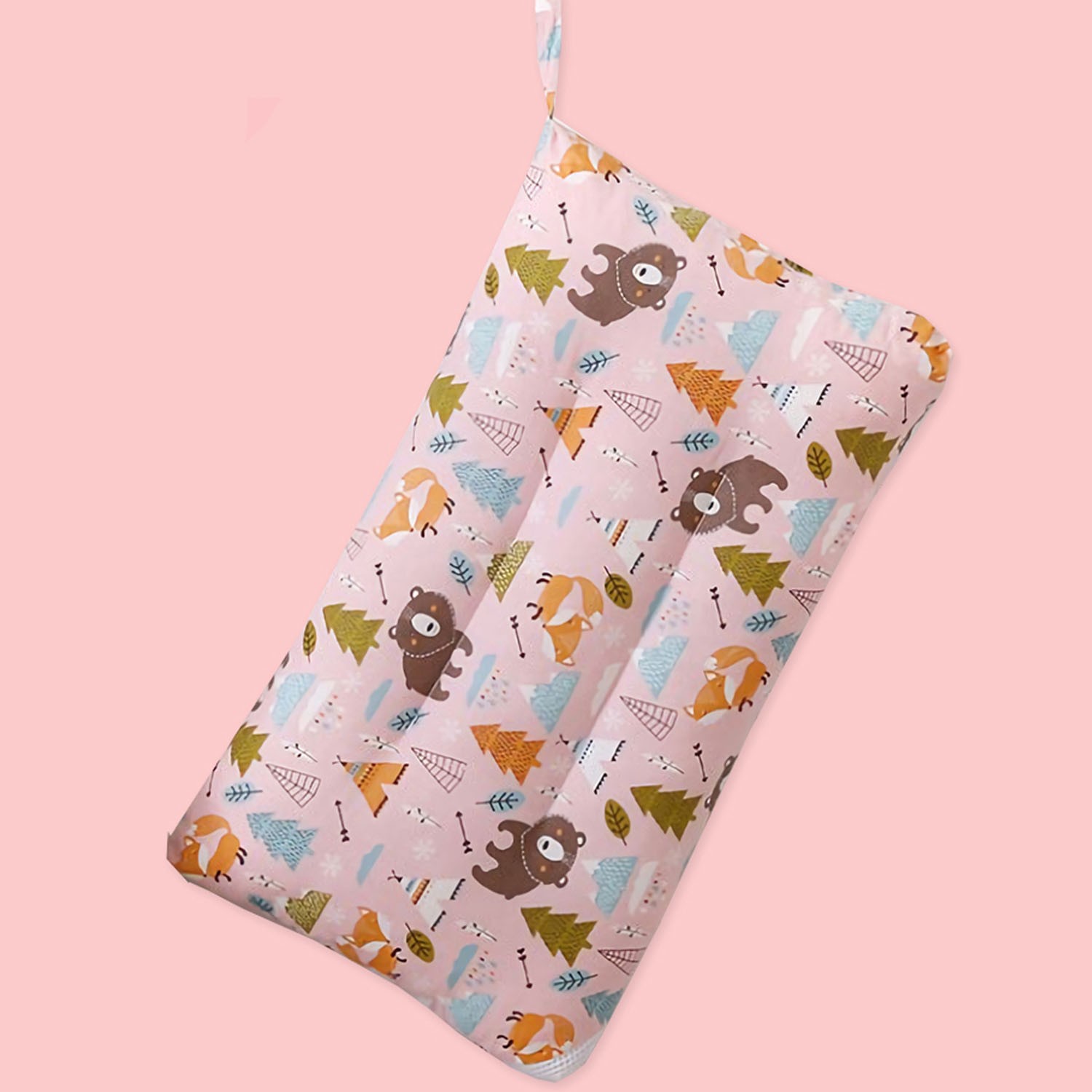 純棉可水洗抑菌兒童枕-森林伙伴 (30x50cm)-1入