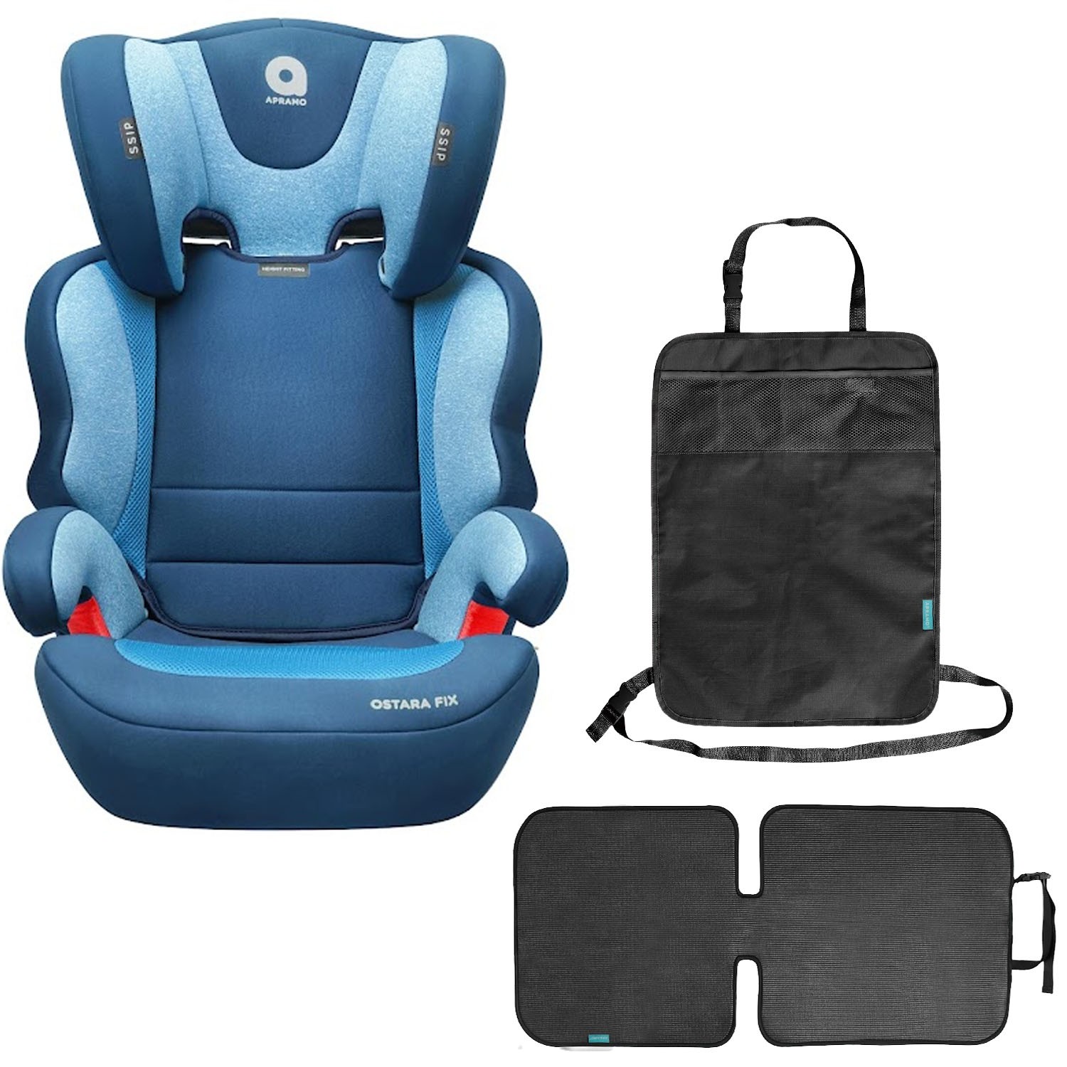 Ostara Fix成長型汽座-海洋藍-附保護墊及防踢墊