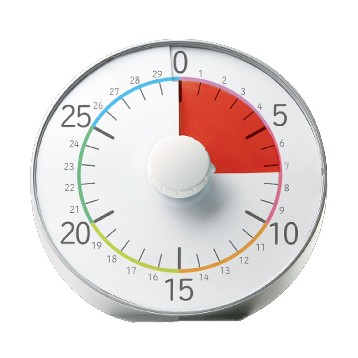 時間流逝實感 倒數時鐘/倒數器-30mins版-銀 (19cm)