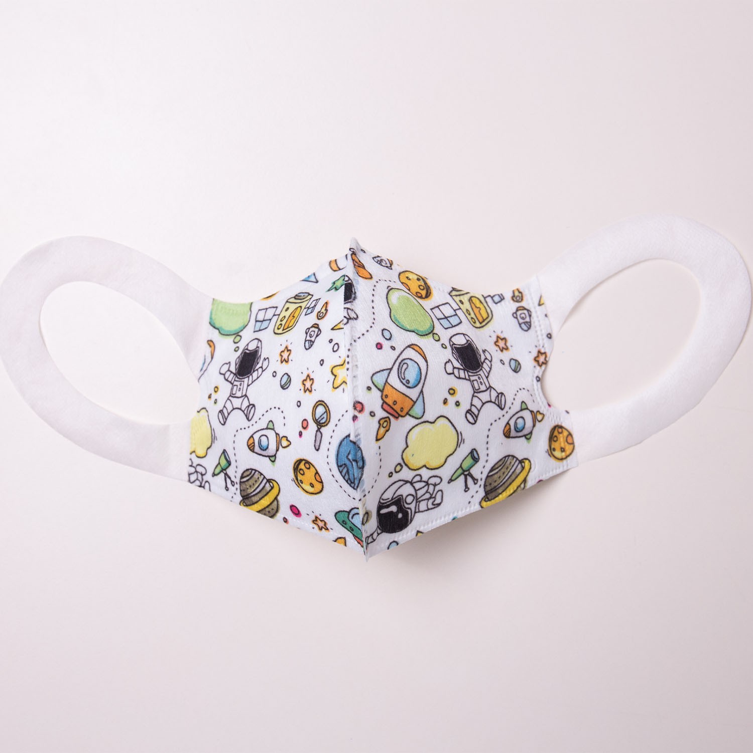 幼幼/兒童3D立體醫療口罩/台灣製(未滅菌)-太空冒險 (14.5x10cm-建議1-4歲)-50入/盒