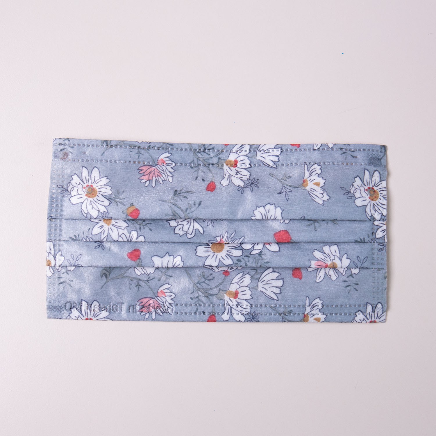 成人平面三層醫用/醫療口罩/雙鋼印/台灣製(未滅菌)-素秋淡菊 (17.5x9.5cm)-50入/盒