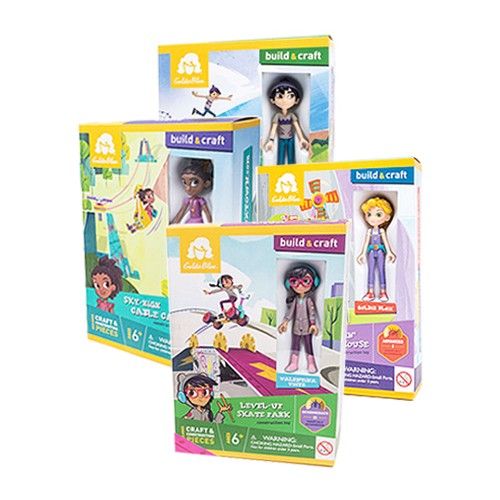 四中盒組合包-轉轉風車+高空纜車+滑板公園+瞭望燈塔