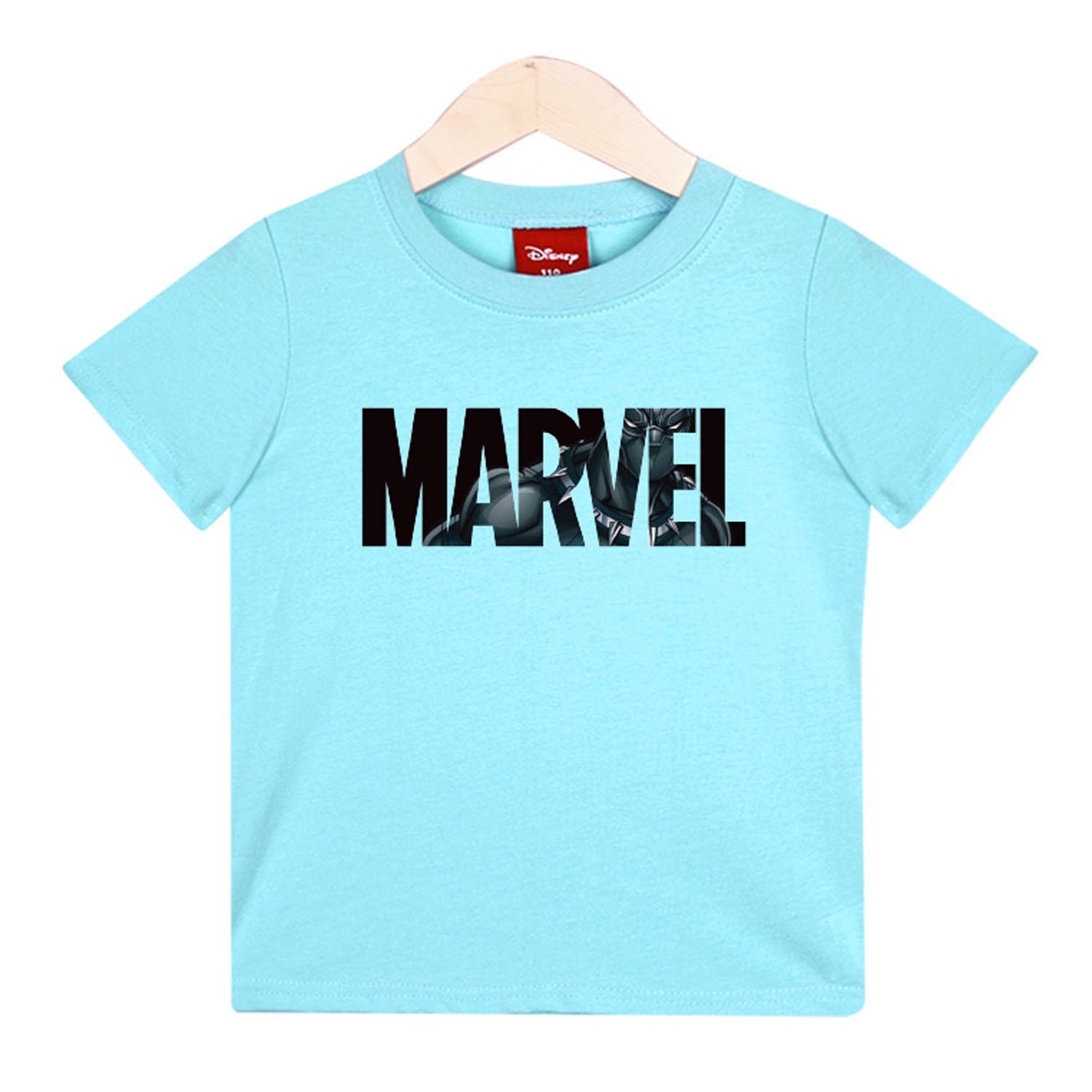 純棉T-黑豹MARVEL-天空藍 (110號)