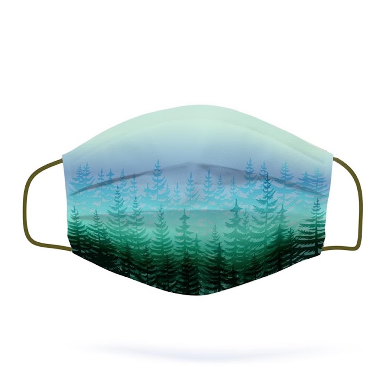 成人醫療級漸層彩色三層平面口罩 台灣製-(50入/盒(未滅菌)-雙鋼印-綠野仙蹤-17.5*9.5cm