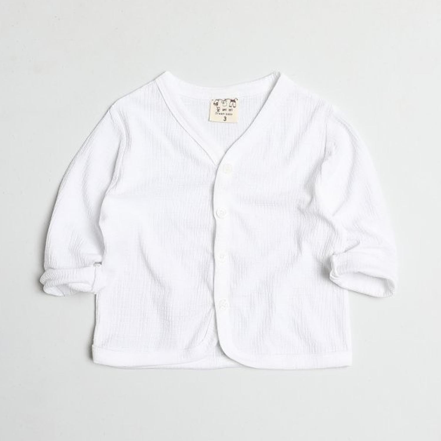 輕薄透氣防曬小外套-白 (5[~93cm])