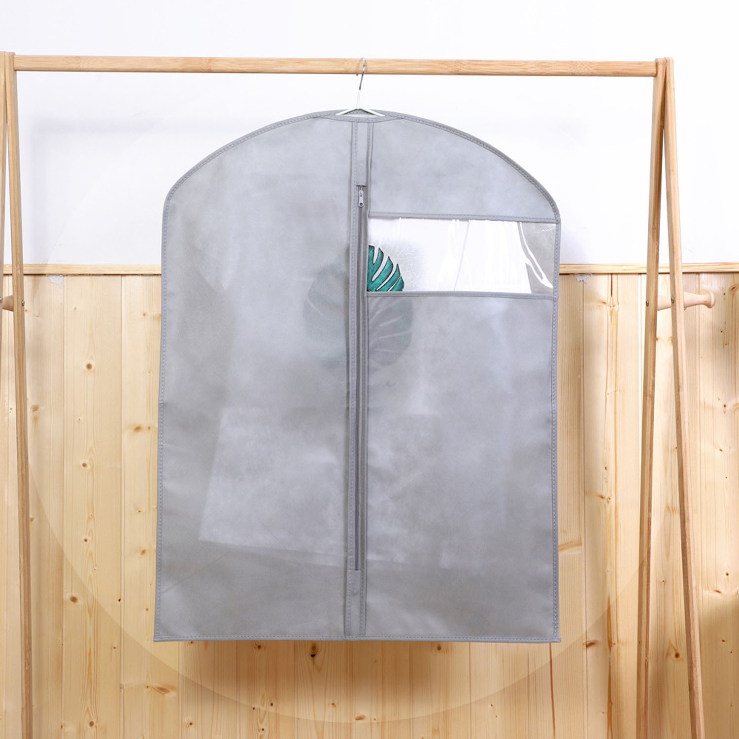 衣物防塵罩收納袋-無紡布拉鏈款 (S號(60x80CM))