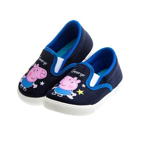 粉紅豬小妹喬治豬藍色兒童輕便休閒鞋室內鞋 (14公分)