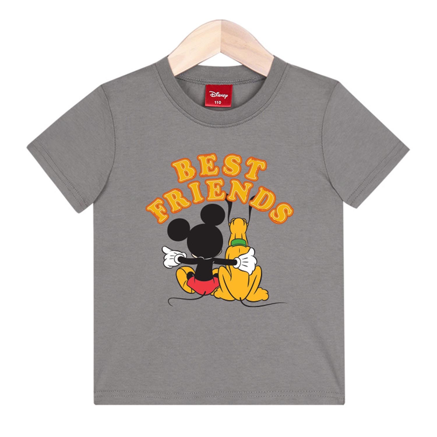 純棉T-米奇與高飛背影-灰 (110號)