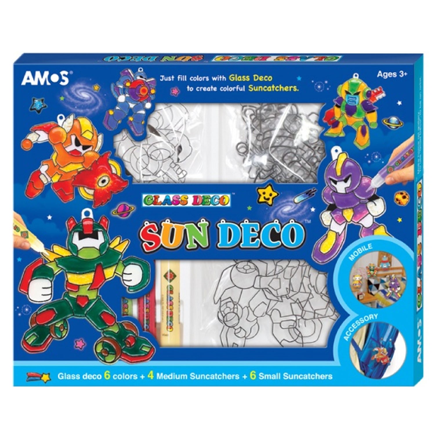 6色壓克力模型版DIY玻璃彩繪膠-SD款