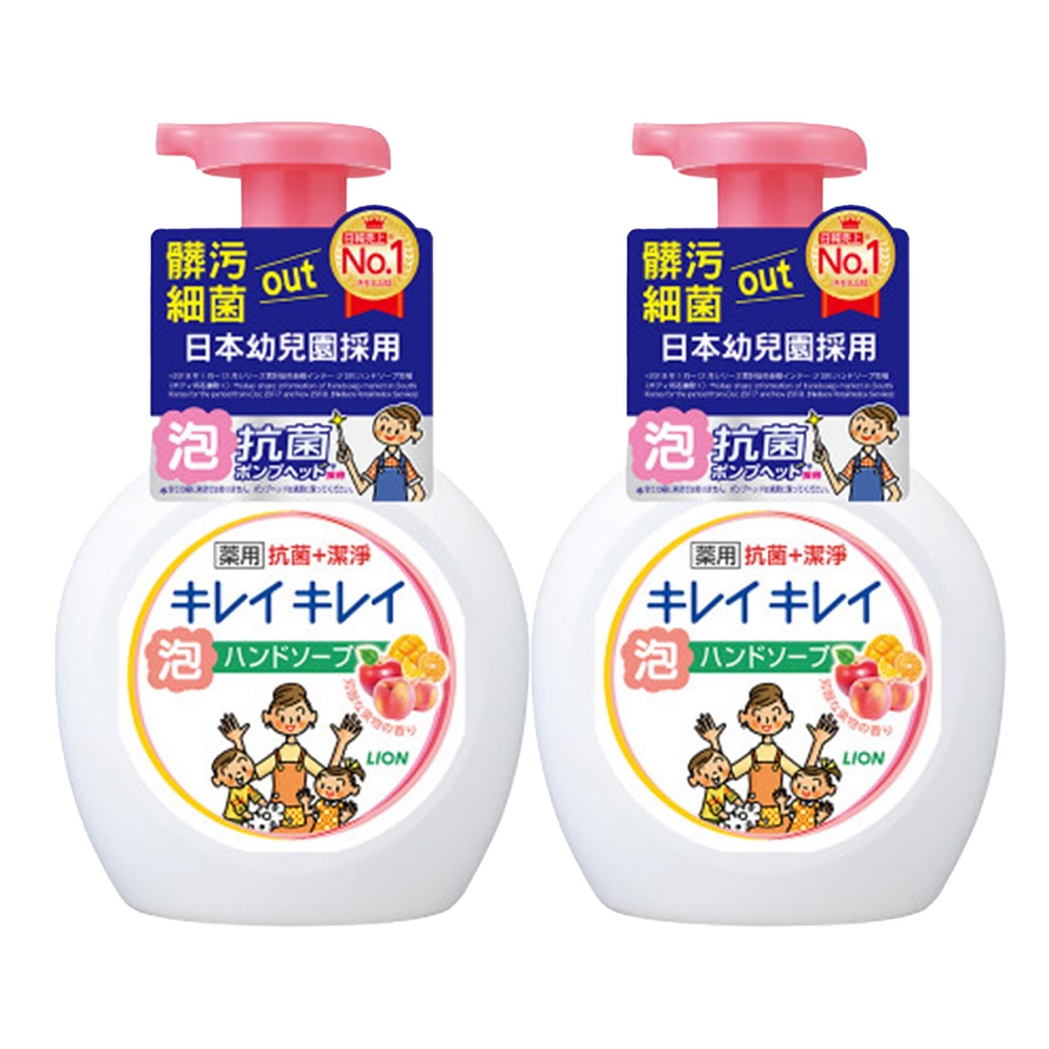 趣淨抗菌洗手慕斯組合 2罐果香(250mlx2)