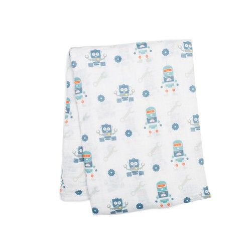 嬰兒包巾-機器人