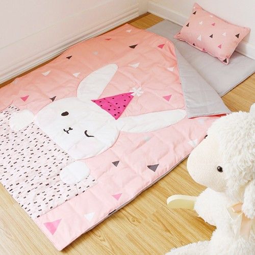 防蟎抗敏派對動物兒童睡袋-兔子梅莉莎
