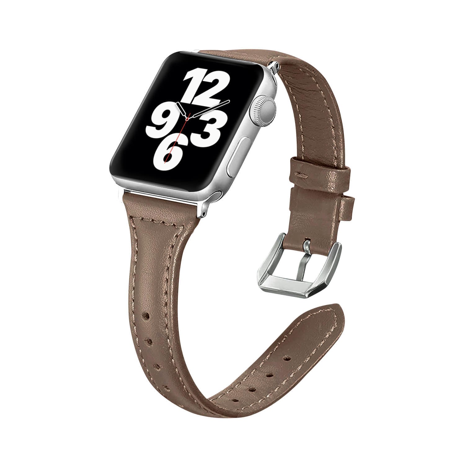Apple Watch 皮革錶帶-女版-棕綠 (38/40/41mm)