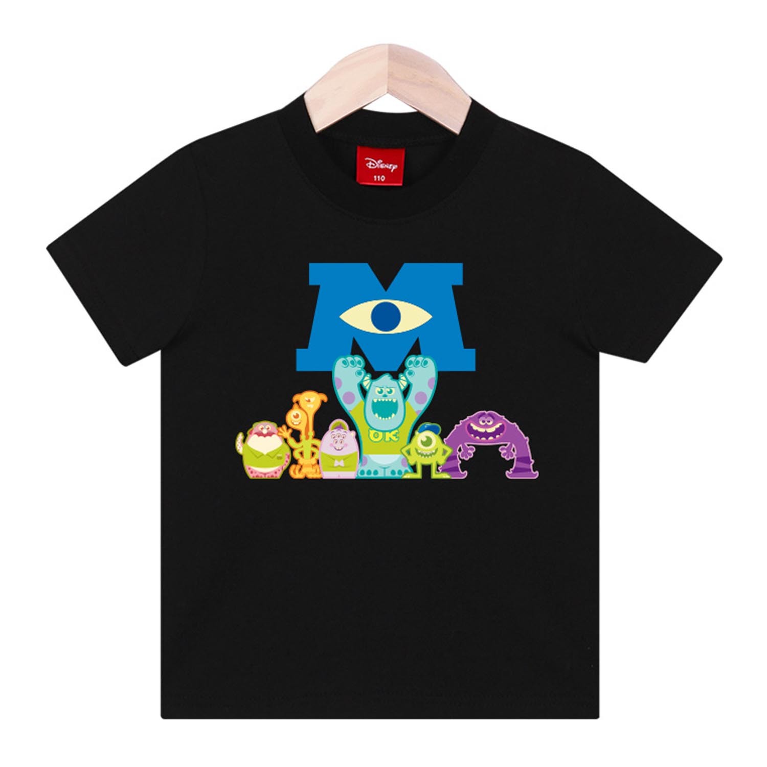 純棉T-怪獸電力公司-黑 (110號)