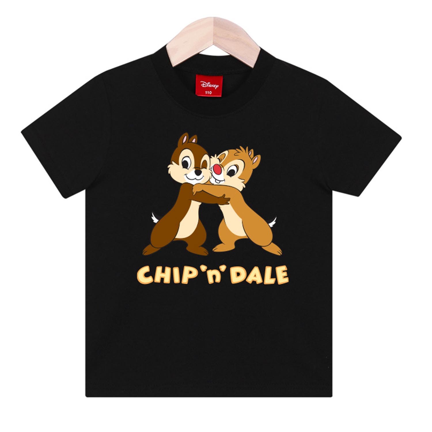 純棉T-抱抱的奇奇蒂蒂-黑 (110號)