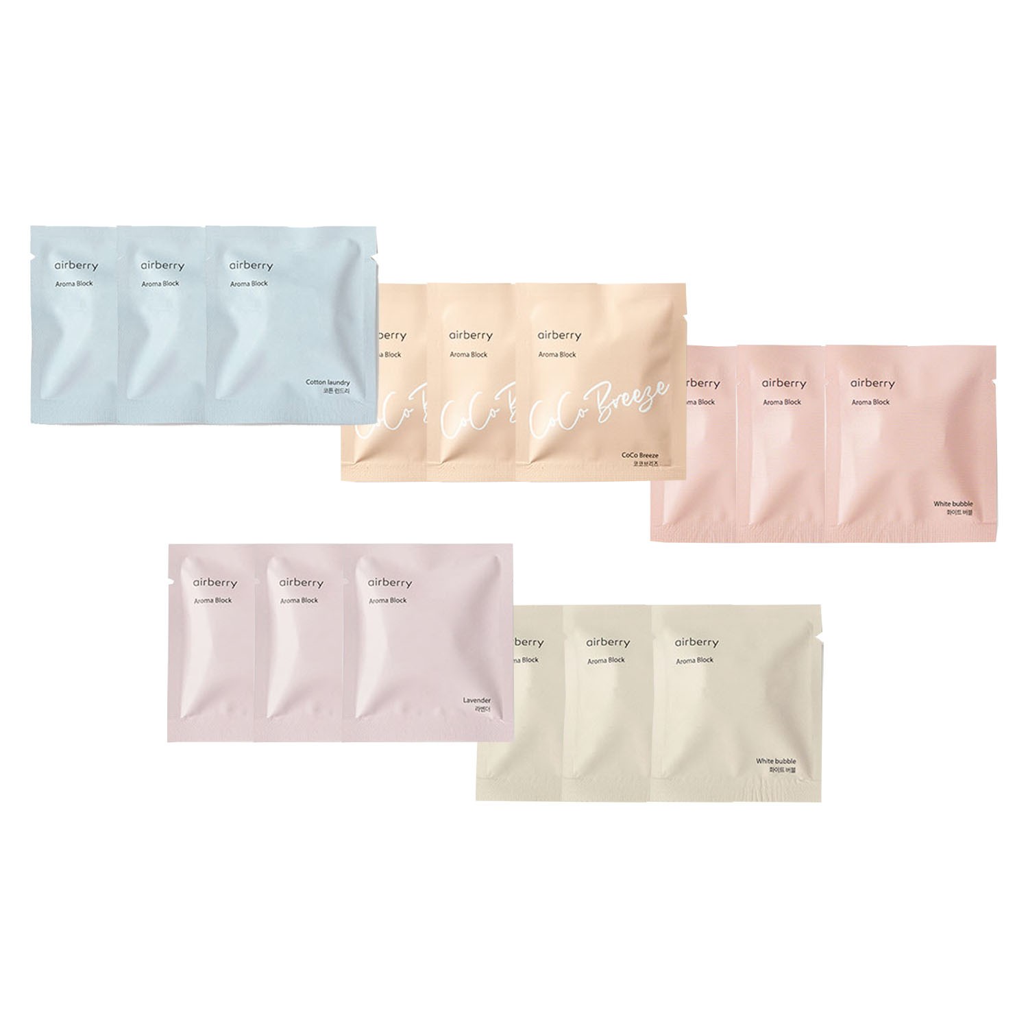 特製香氛片(補充包)15個-各香味X3 (3.5g X 15)