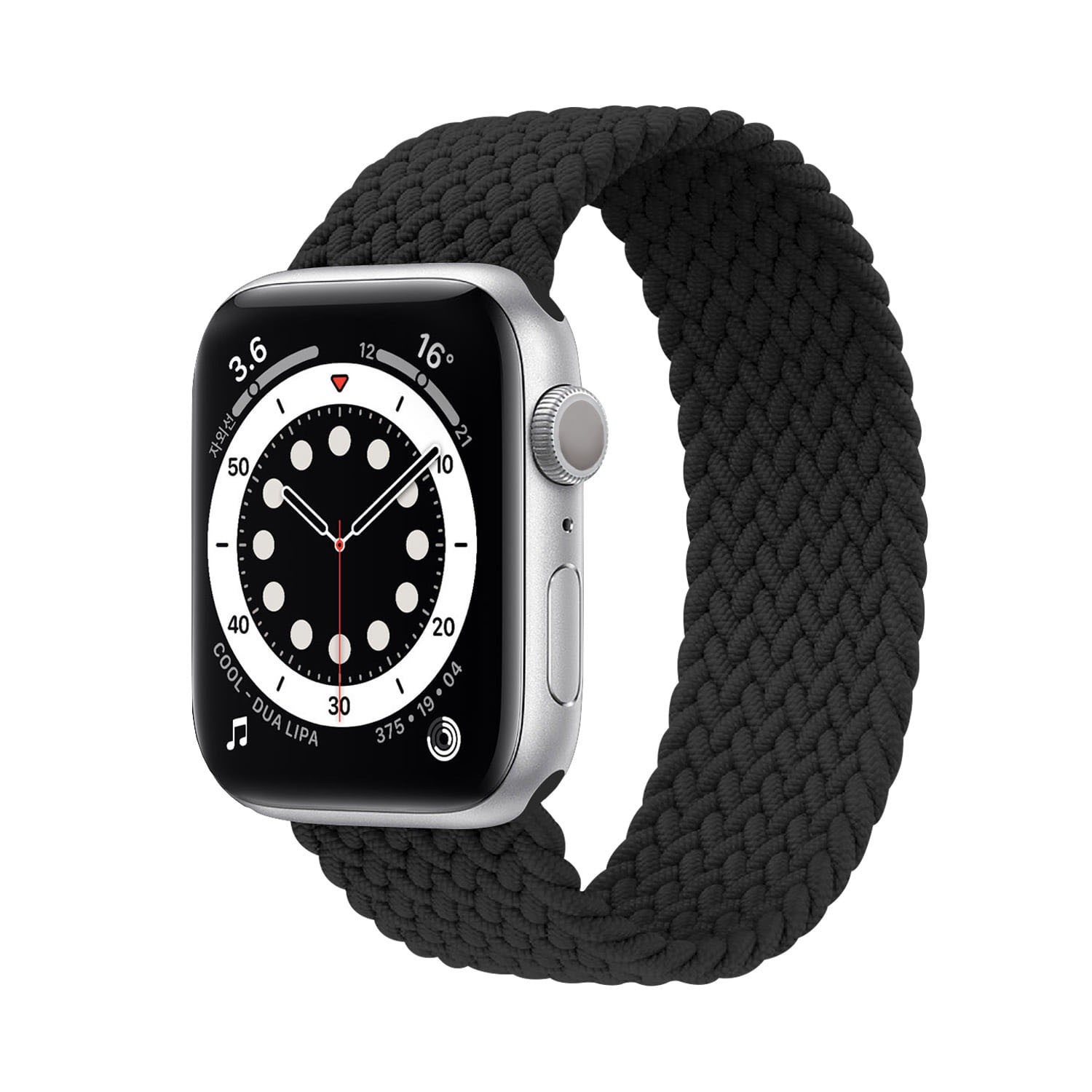 Apple Watch 編織錶帶/運動型表環-黑 (38/40/41mm/ S號錶帶(長130-135mm))