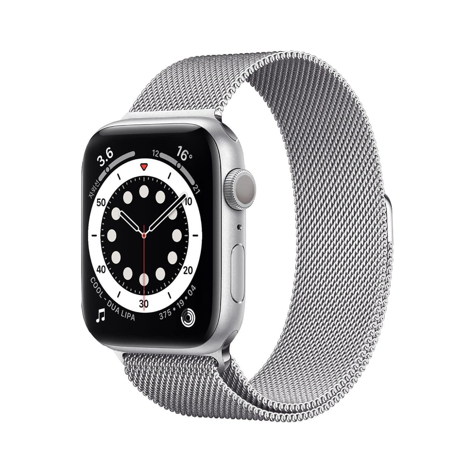 Apple Watch 米蘭金屬磁吸式錶帶-星鑽銀 (38/40/41mm)