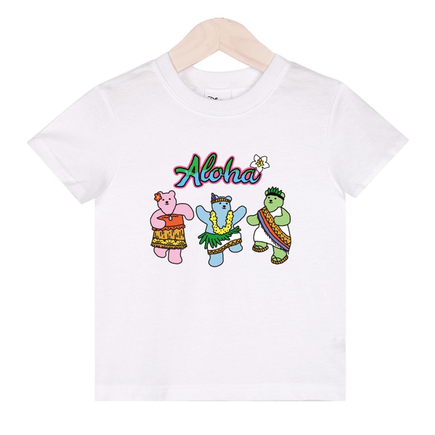 純棉T-夏威夷果凍熊-白 (110號)