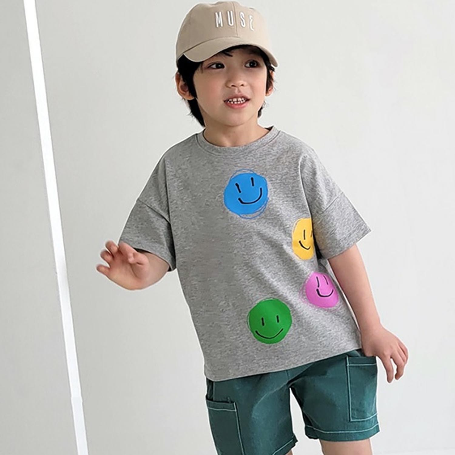 小小笑臉T-灰 (5號[90-95cm])
