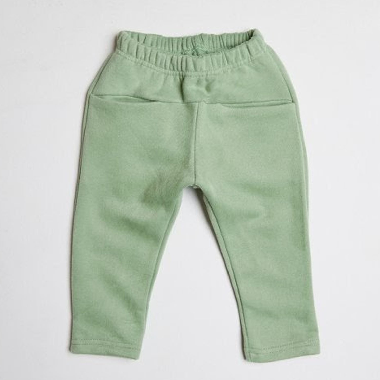 裏起毛袋鼠長褲-綠 (5[~93cm])