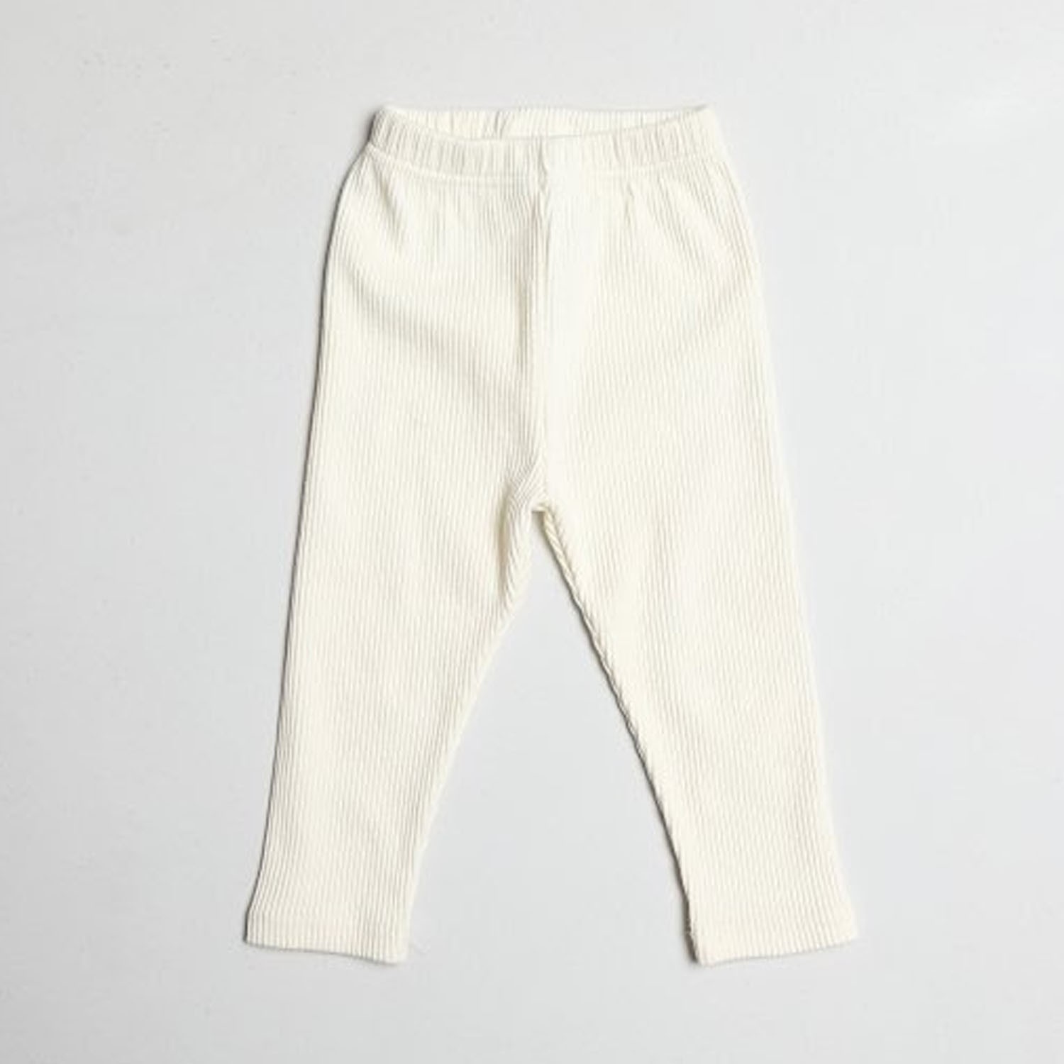 針織羅紋內搭褲-象牙白 (5[90-95cm])