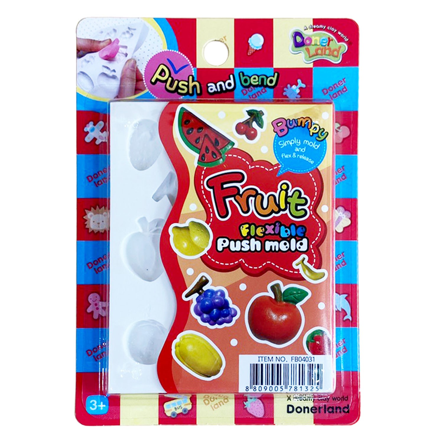 迷你矽膠黏土模型-水果