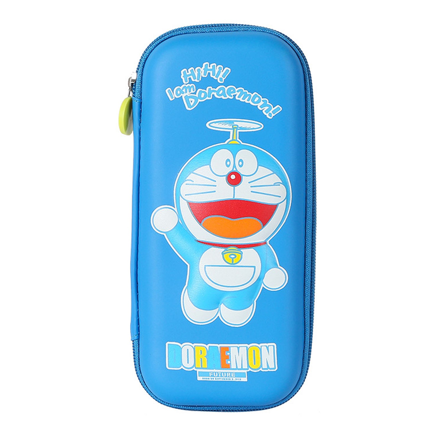 防水3D立體大容量鉛筆盒-卡通人物哆啦A夢-淺藍色 (竹蜻蜓)