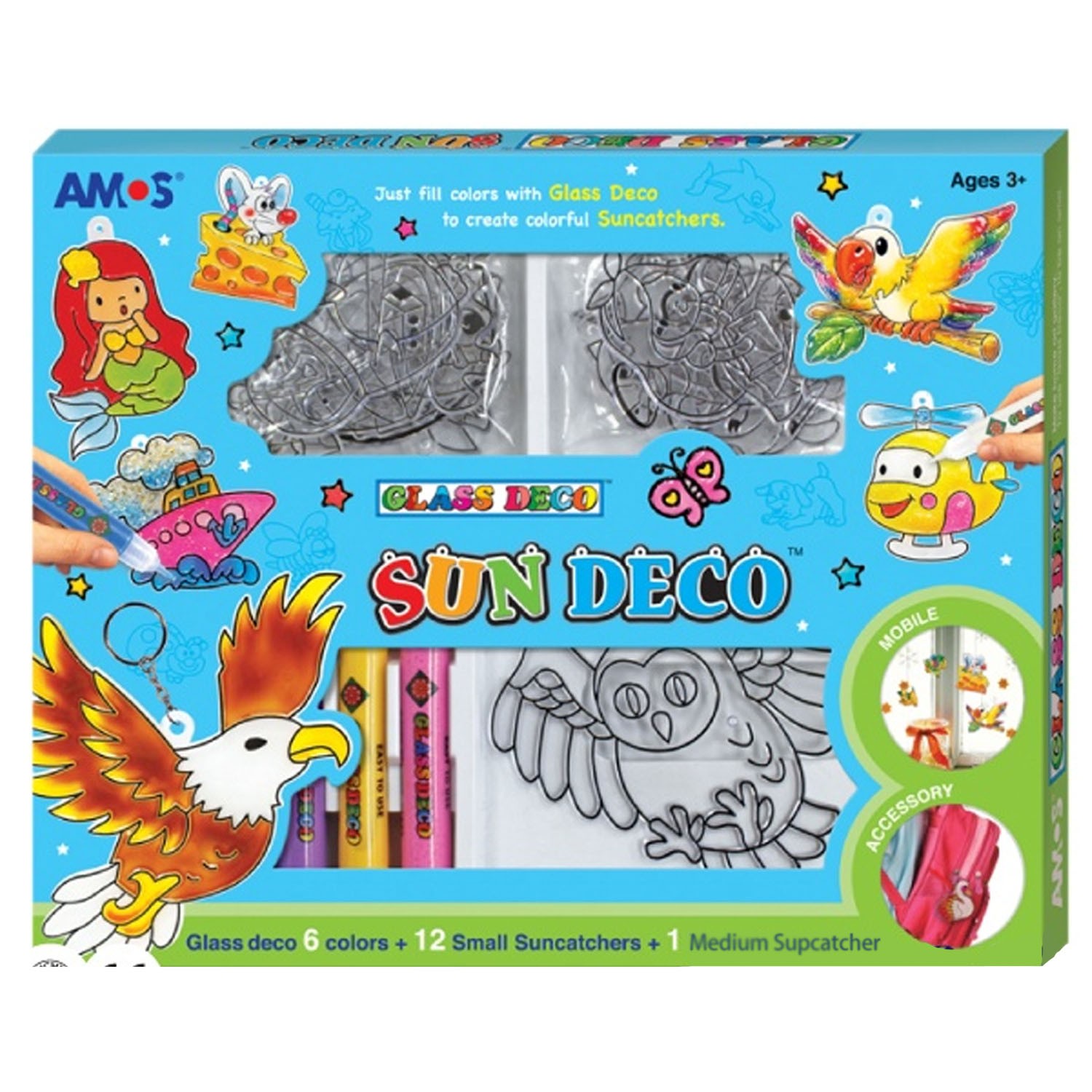 6色壓克力模型版DIY玻璃彩繪膠-SA款