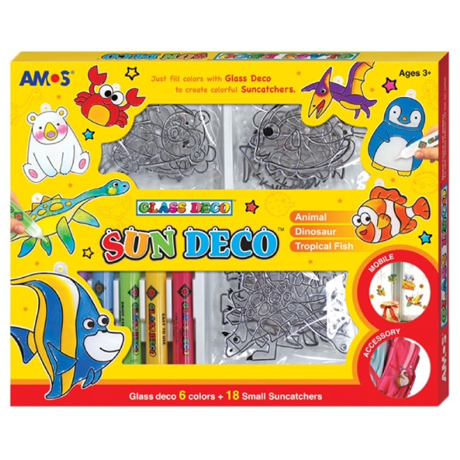 6色壓克力模型版DIY玻璃彩繪膠-SC款