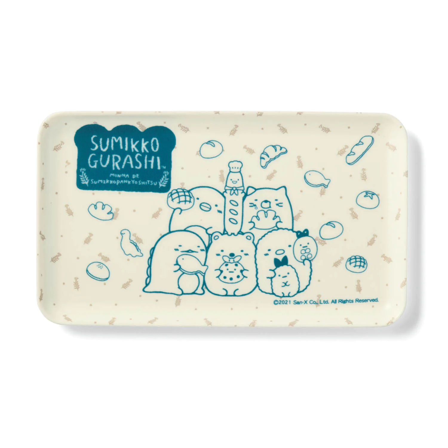 日本千趣會 - 日本製 角落生物迷你托盤/置物盤-超市採購 (21.5x12.5x1.2cm)