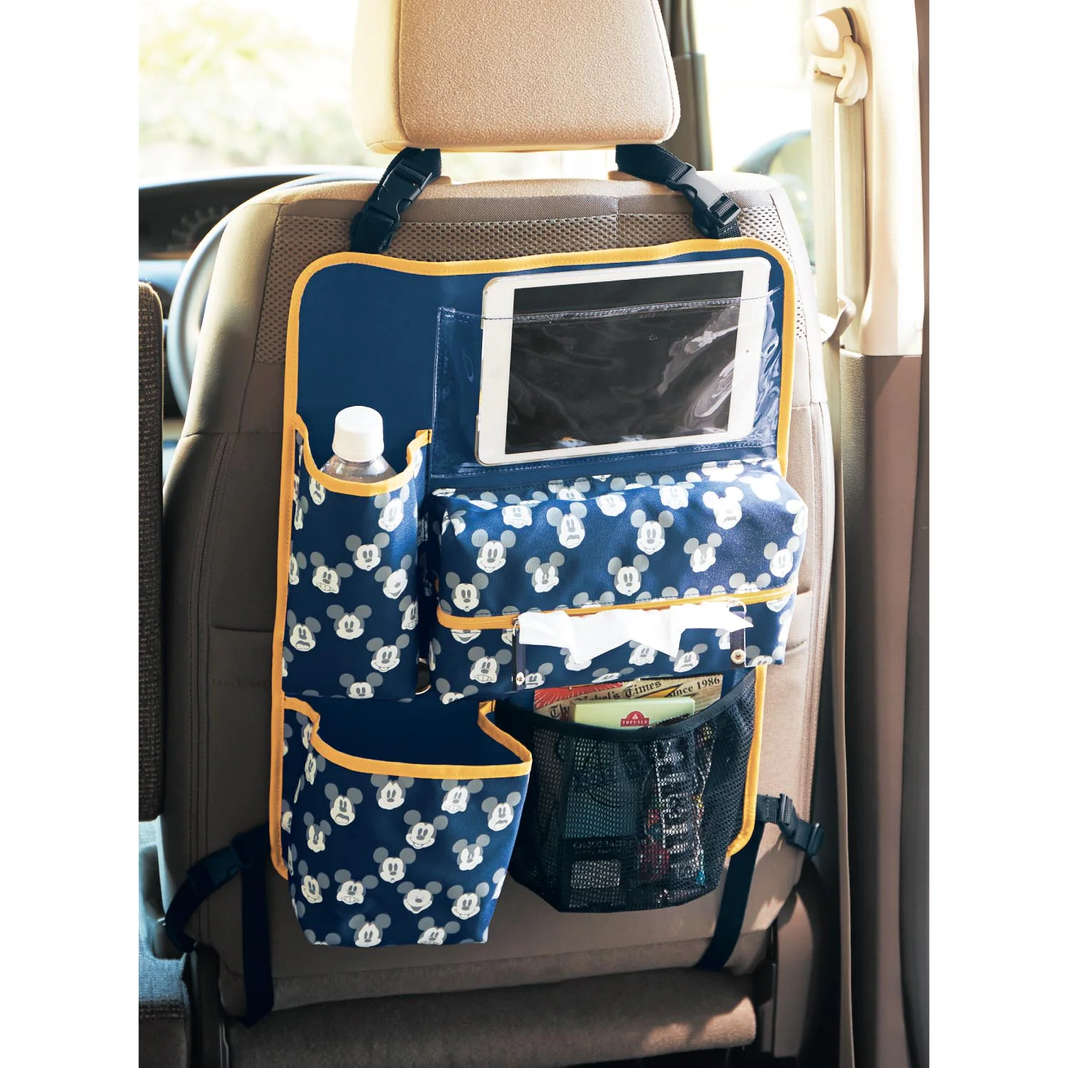 日本千趣會 - 迪士尼 多功能車用椅背收納袋-玩具總動員 (34×47cm)