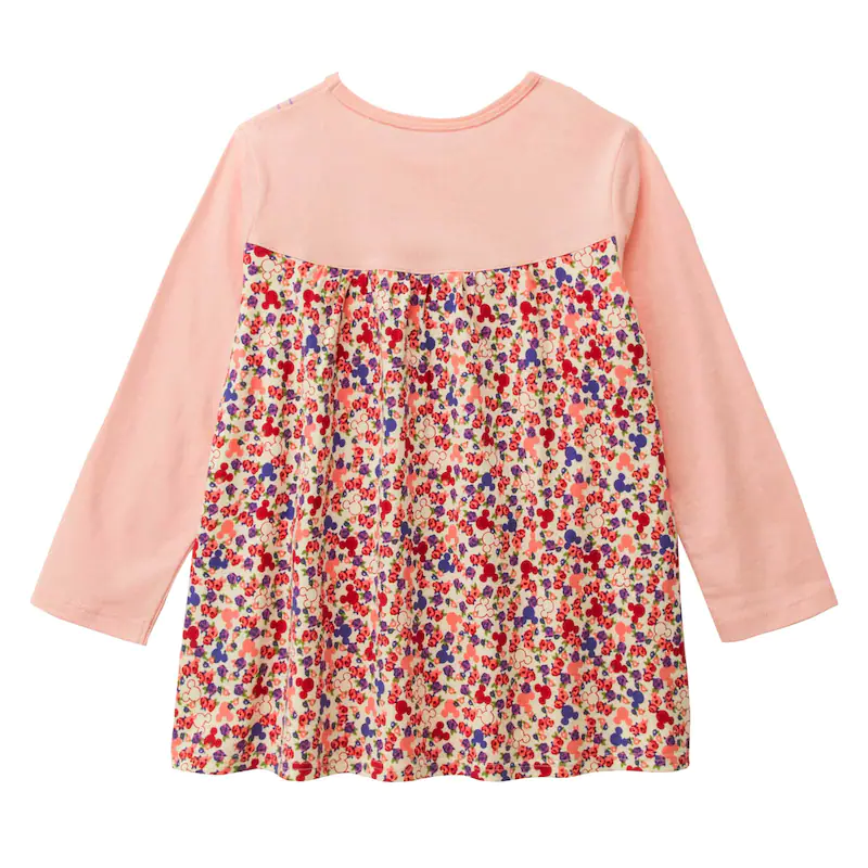 日本千趣會 - 迪士尼印花拼接長袖上衣-艾莉兒-薄荷綠