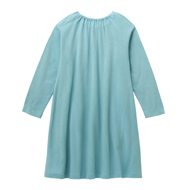 日本千趣會 - 可愛荷葉翻領長袖洋裝-卡其