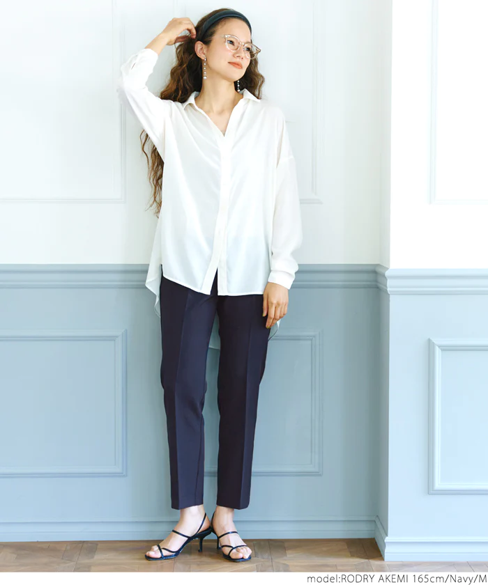 日本 COCA - 優雅日常打褶西裝褲-丁香紫