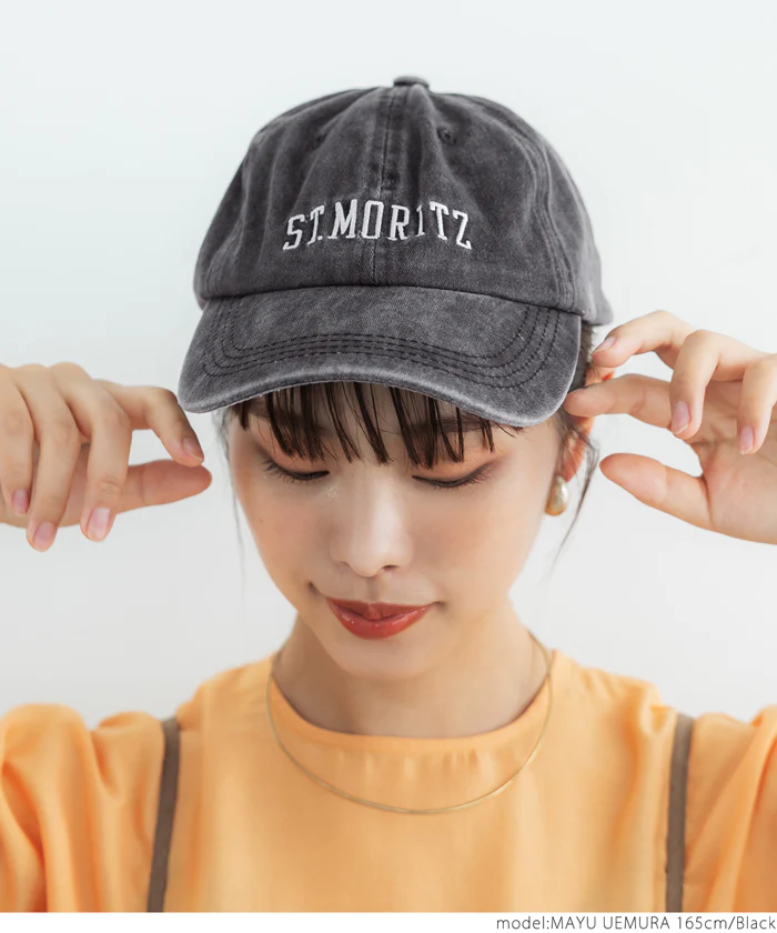 日本 COCA - 復古休閒老帽/鴨舌帽-ST.MORITZ-石墨灰