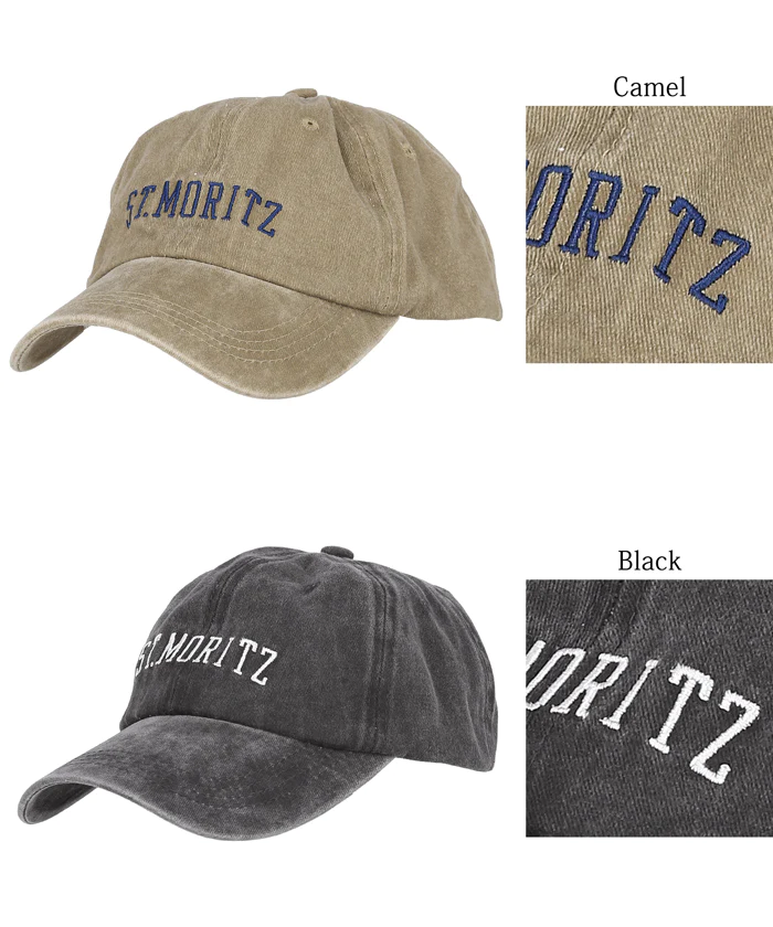 日本 COCA - 復古休閒老帽/鴨舌帽-ST.MORITZ-石墨灰